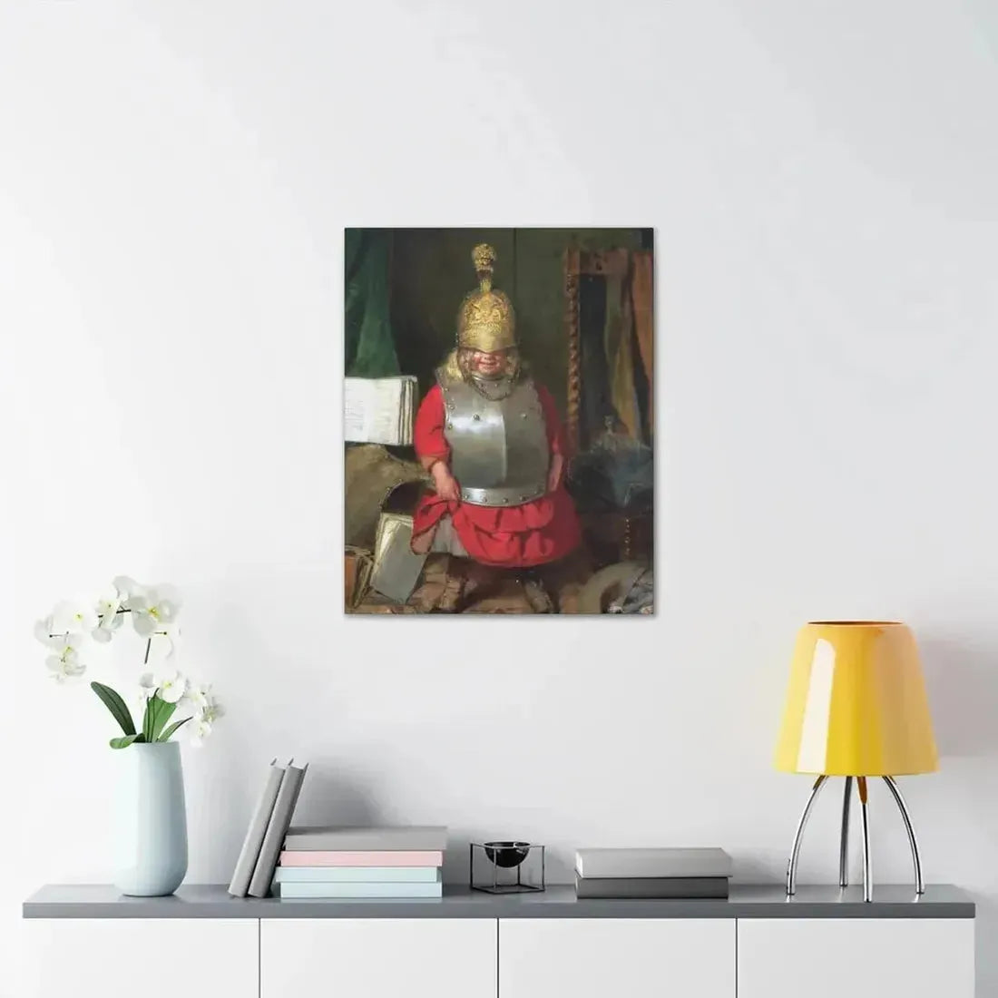 John Burr (1831-1893) The Little Soldier - 1859 - Canvas Wall Art - The Sticker Space