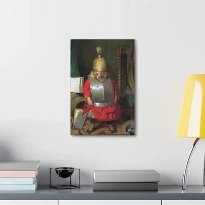 John Burr (1831-1893) The Little Soldier - 1859 - Canvas Wall Art - The Sticker Space