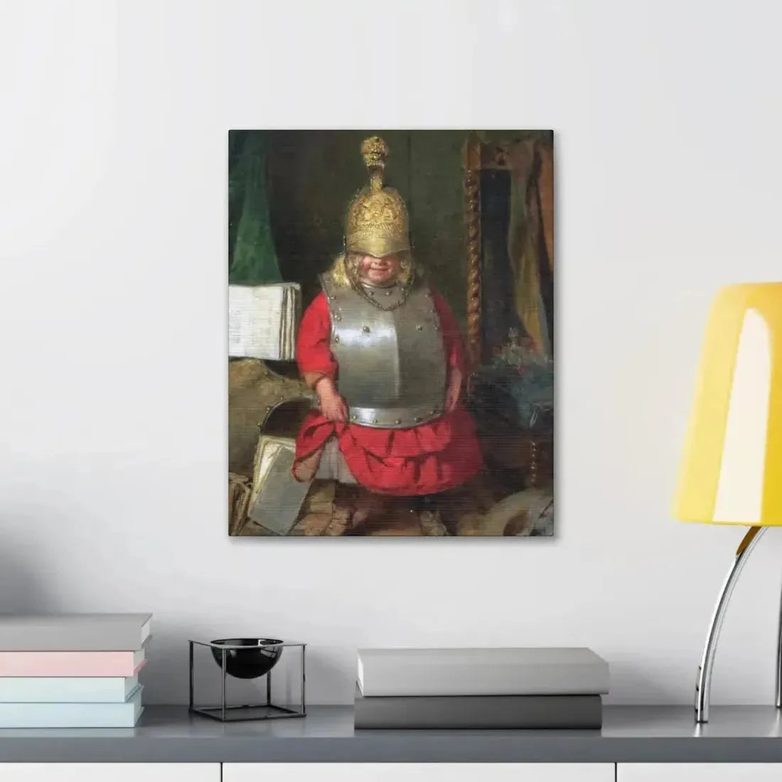 John Burr (1831-1893) The Little Soldier - 1859 - Canvas Wall Art - The Sticker Space