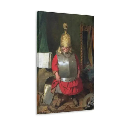 John Burr (1831-1893) The Little Soldier - 1859 - Canvas Wall Art - The Sticker Space