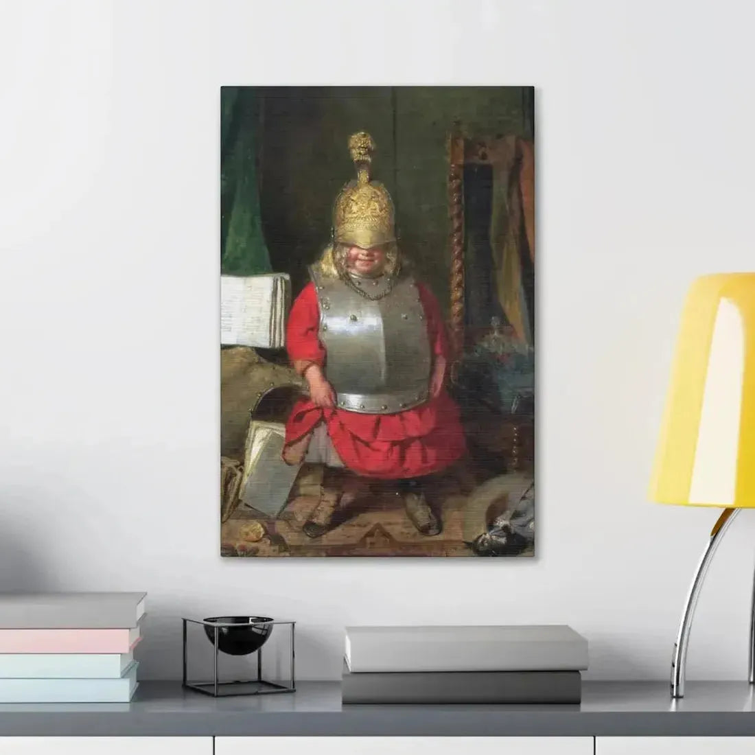 John Burr (1831-1893) The Little Soldier - 1859 - Canvas Wall Art - The Sticker Space