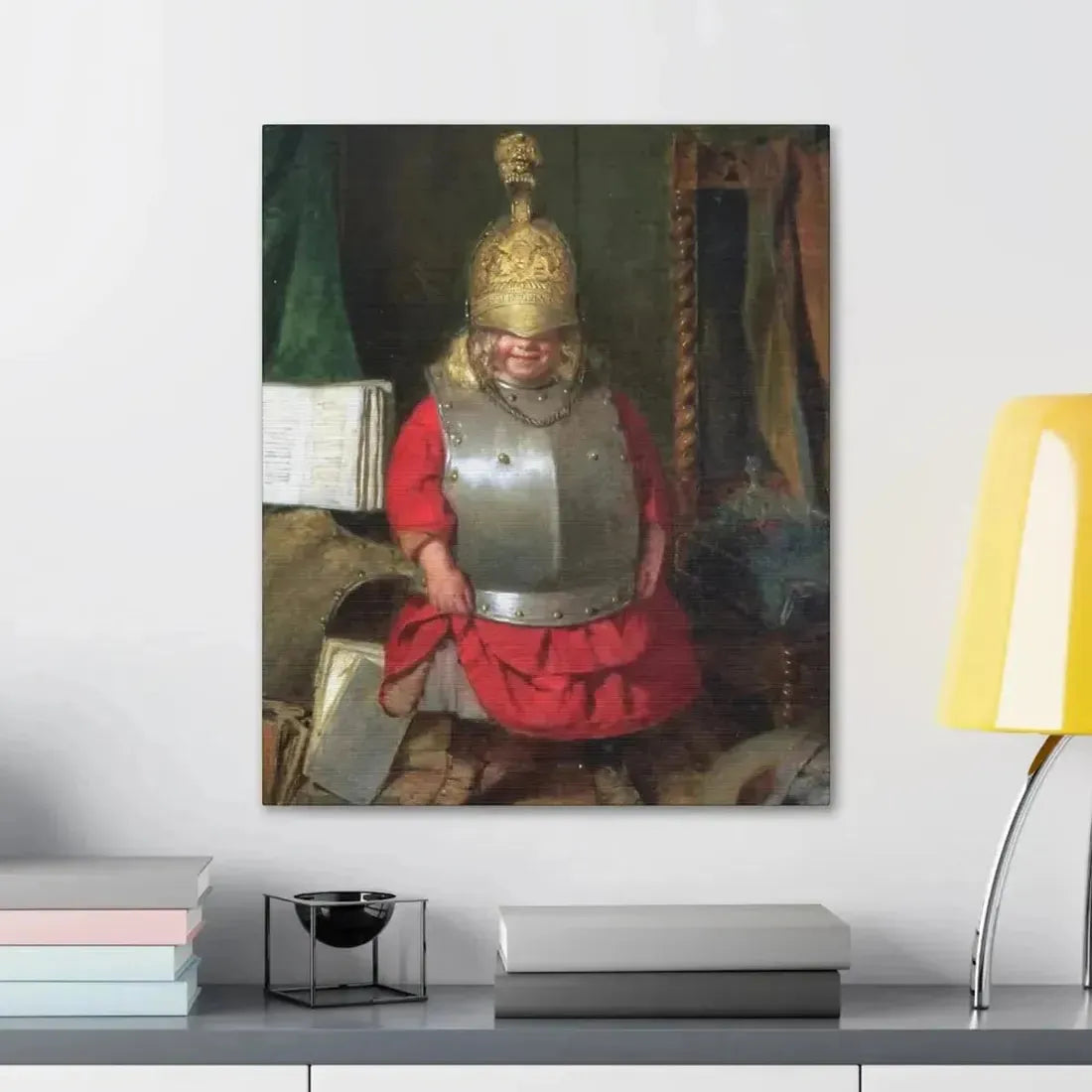 John Burr (1831-1893) The Little Soldier - 1859 - Canvas Wall Art - The Sticker Space