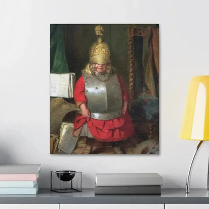 John Burr (1831-1893) The Little Soldier - 1859 - Canvas Wall Art - The Sticker Space