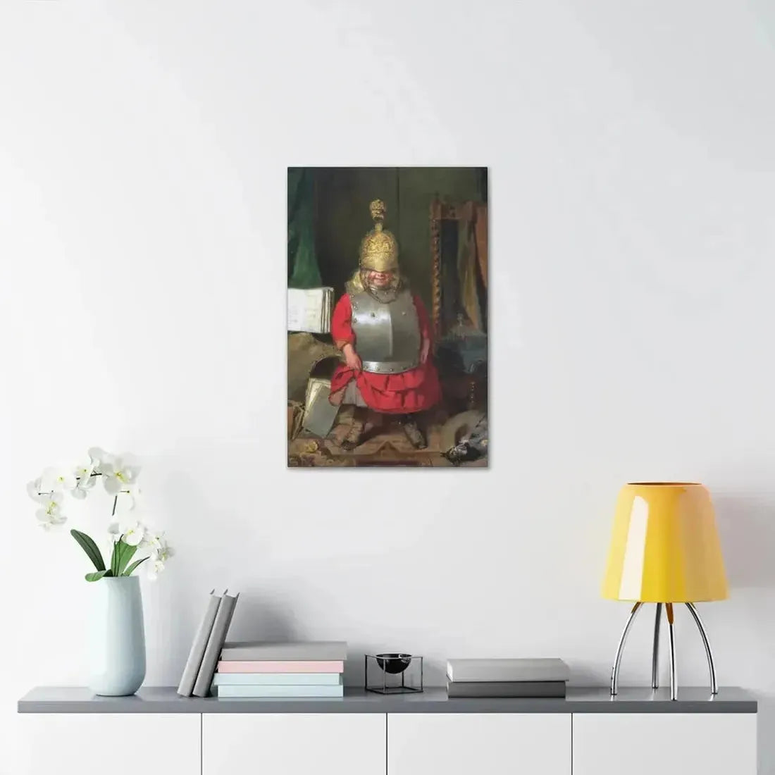 John Burr (1831-1893) The Little Soldier - 1859 - Canvas Wall Art - The Sticker Space