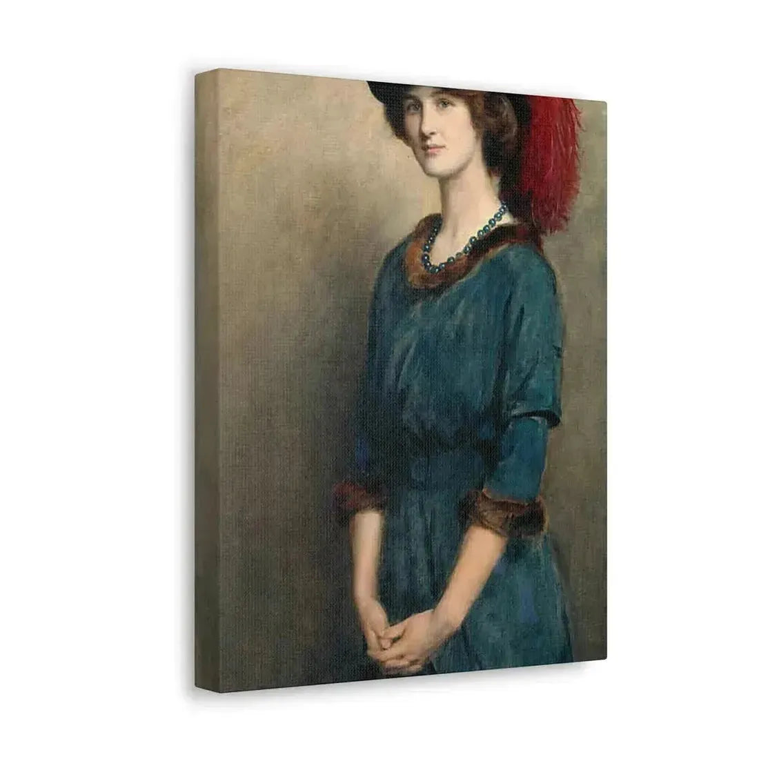 John Collier (1850-1934) Angela McInnes - 1914 - Canvas Wall Art - The Sticker Space