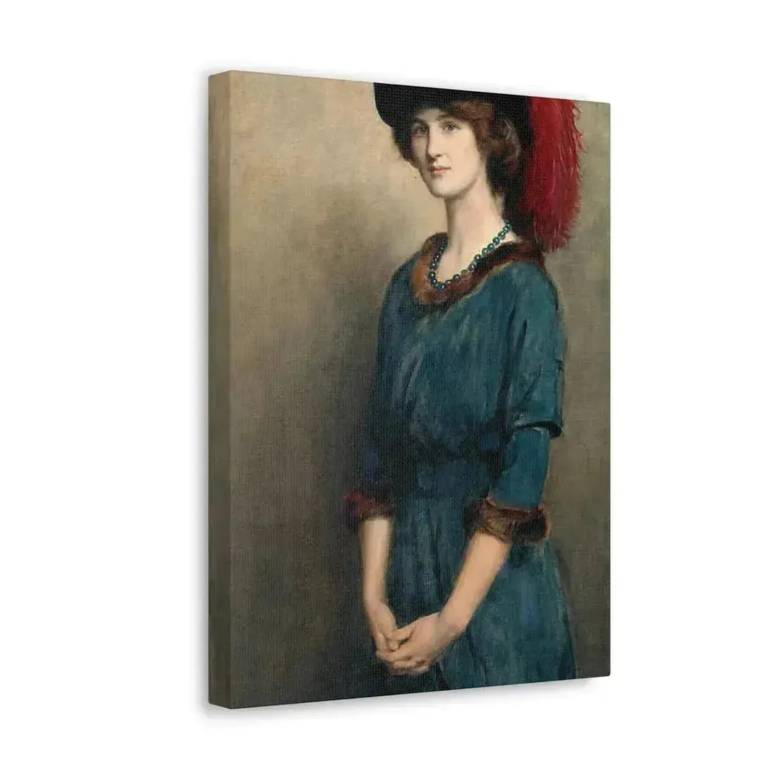 John Collier (1850-1934) Angela McInnes - 1914 - Canvas Wall Art - The Sticker Space