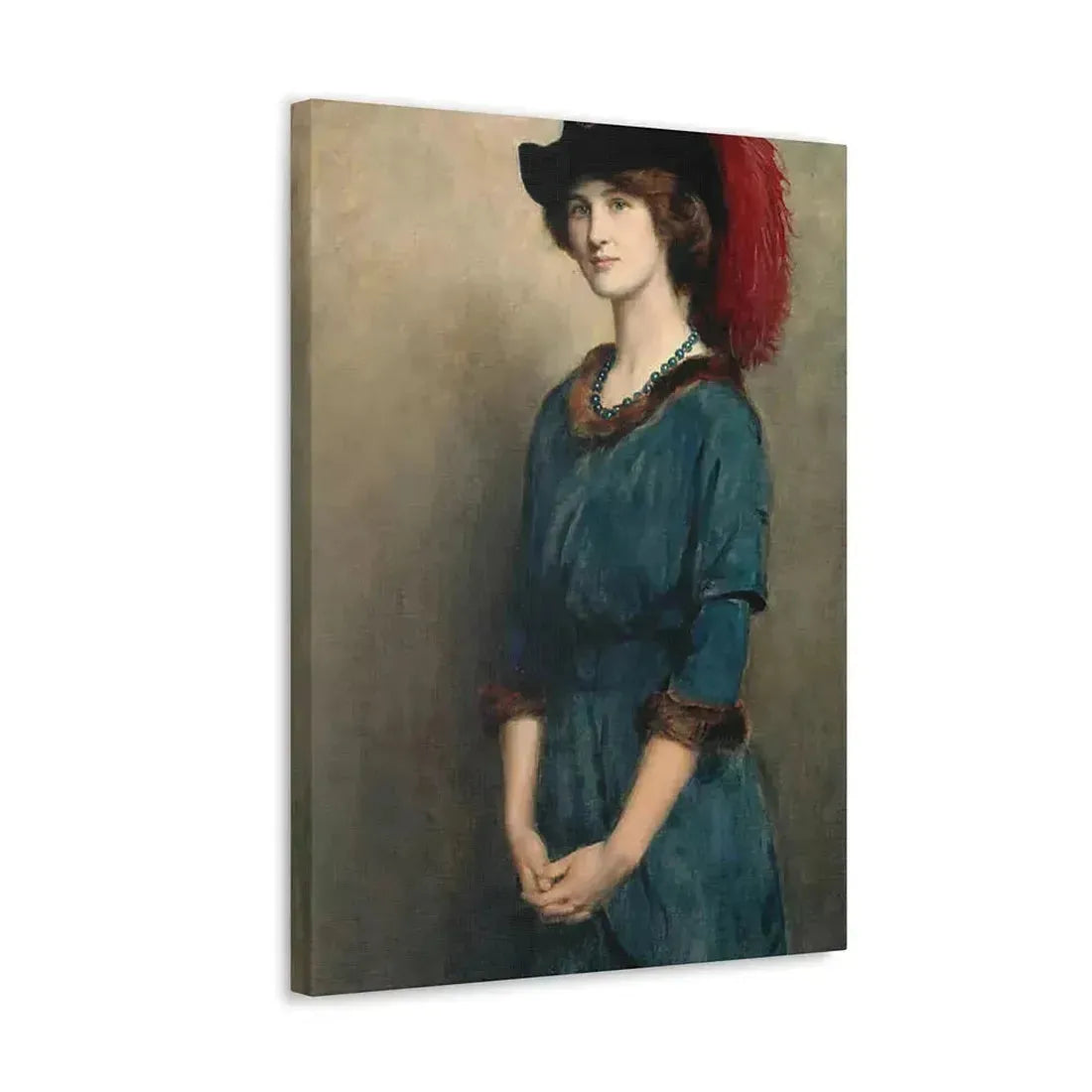 John Collier (1850-1934) Angela McInnes - 1914 - Canvas Wall Art - The Sticker Space