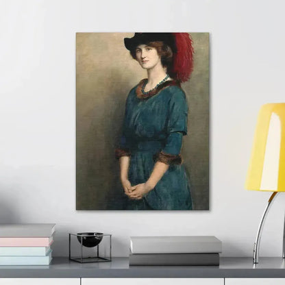 John Collier (1850-1934) Angela McInnes - 1914 - Canvas Wall Art - The Sticker Space