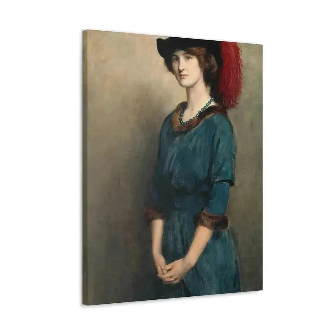 John Collier (1850-1934) Angela McInnes - 1914 - Canvas Wall Art - The Sticker Space