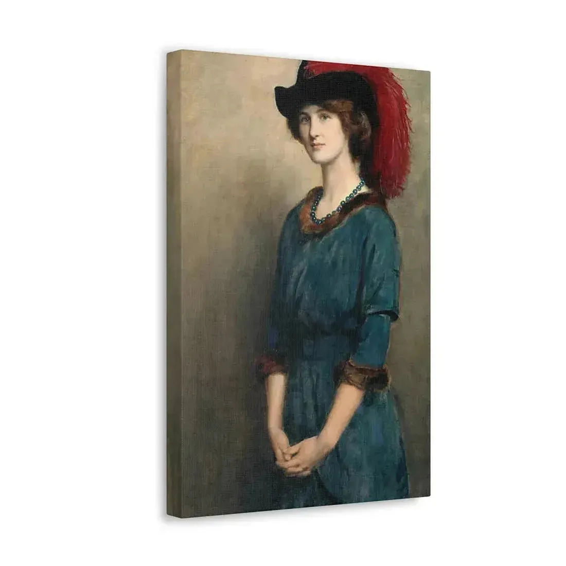 John Collier (1850-1934) Angela McInnes - 1914 - Canvas Wall Art - The Sticker Space