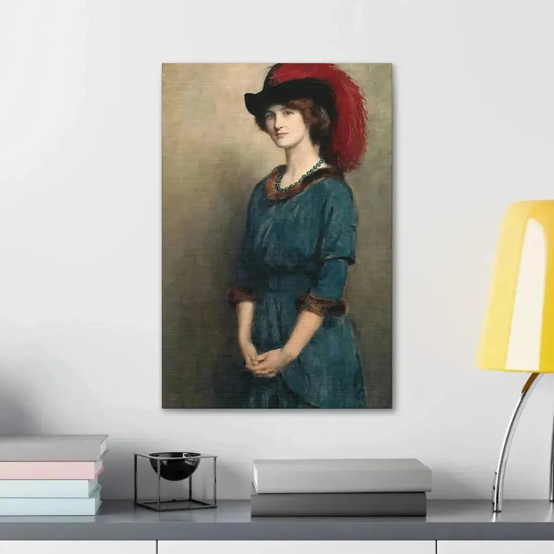 John Collier (1850-1934) Angela McInnes - 1914 - Canvas Wall Art - The Sticker Space