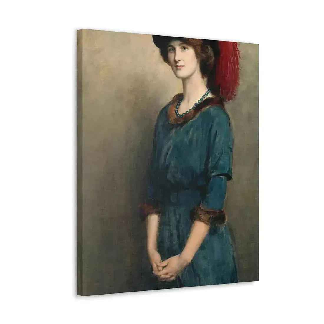 John Collier (1850-1934) Angela McInnes - 1914 - Canvas Wall Art - The Sticker Space