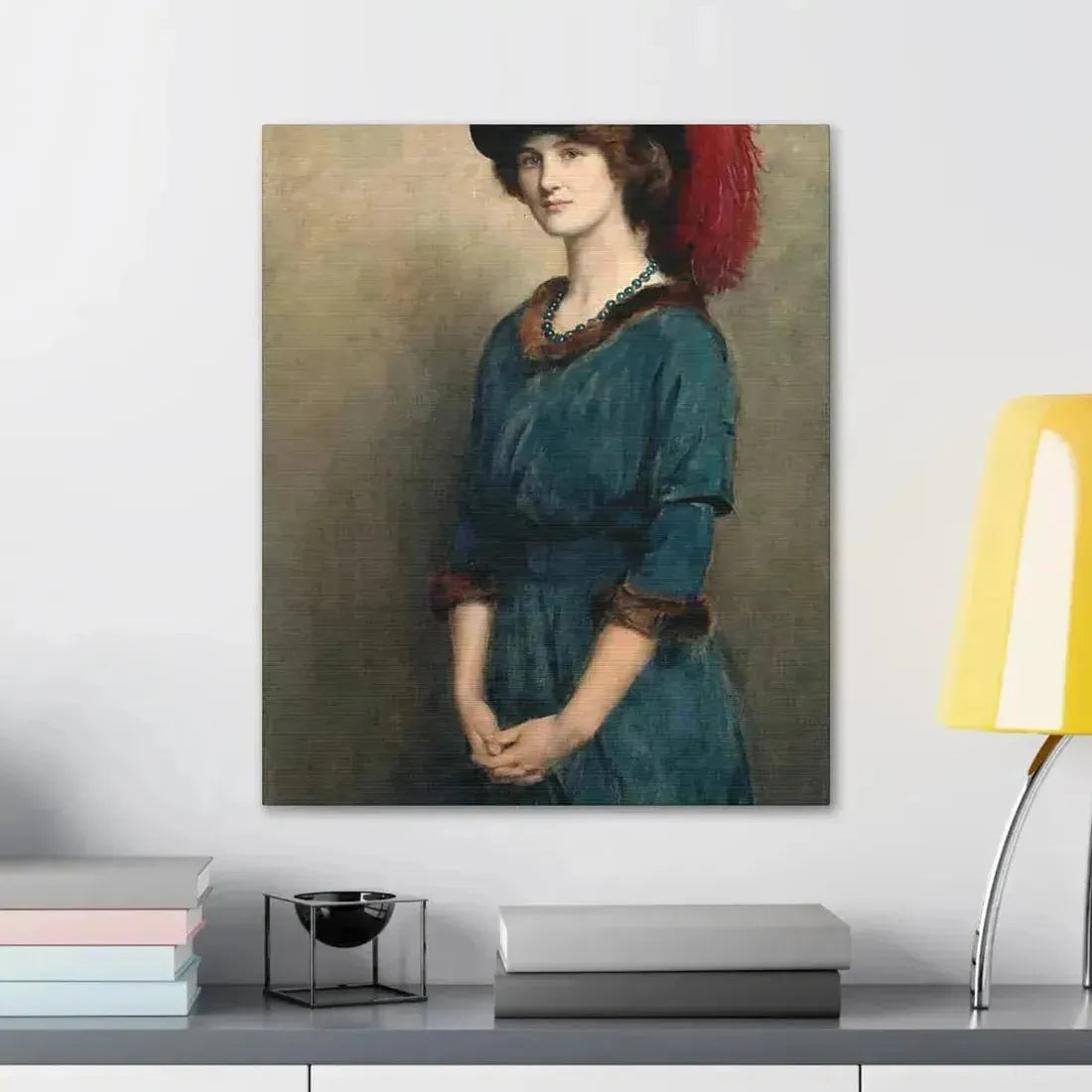 John Collier (1850-1934) Angela McInnes - 1914 - Canvas Wall Art - The Sticker Space