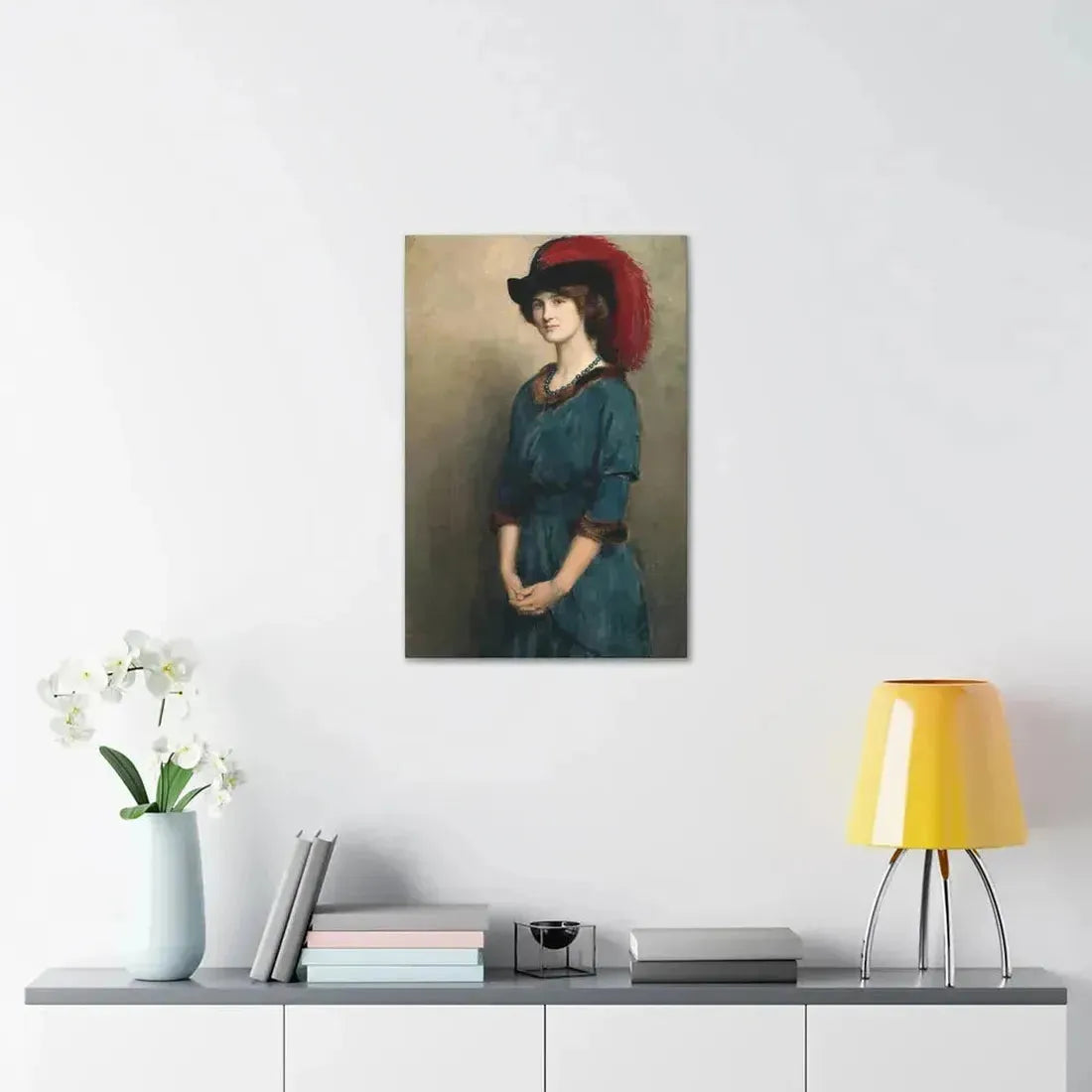 John Collier (1850-1934) Angela McInnes - 1914 - Canvas Wall Art - The Sticker Space