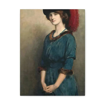 John Collier (1850-1934) Angela McInnes - 1914 - Canvas Wall Art - The Sticker Space