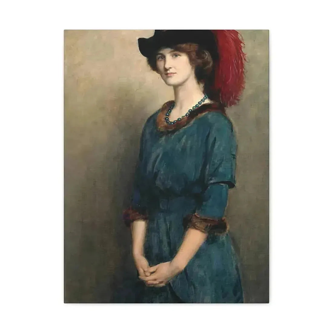 John Collier (1850-1934) Angela McInnes - 1914 - Canvas Wall Art - The Sticker Space