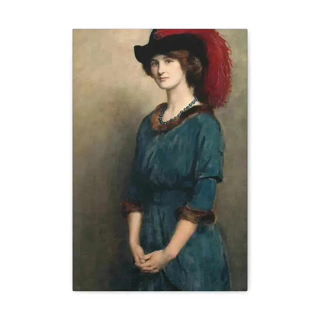 John Collier (1850-1934) Angela McInnes - 1914 - Canvas Wall Art - The Sticker Space