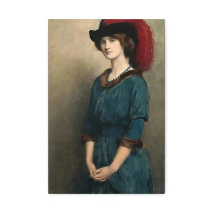 John Collier (1850-1934) Angela McInnes - 1914 - Canvas Wall Art - The Sticker Space