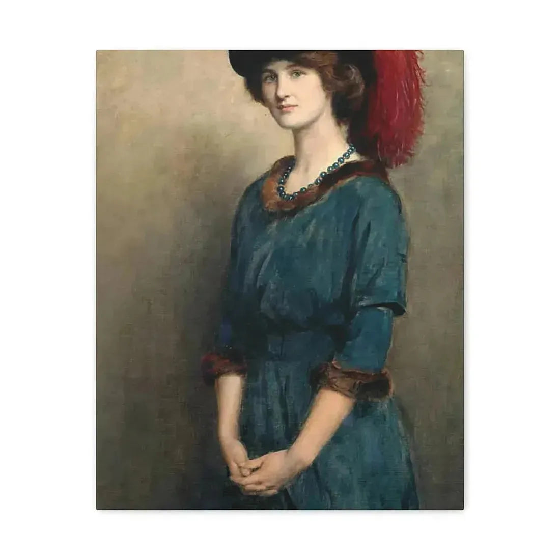 John Collier (1850-1934) Angela McInnes - 1914 - Canvas Wall Art - The Sticker Space