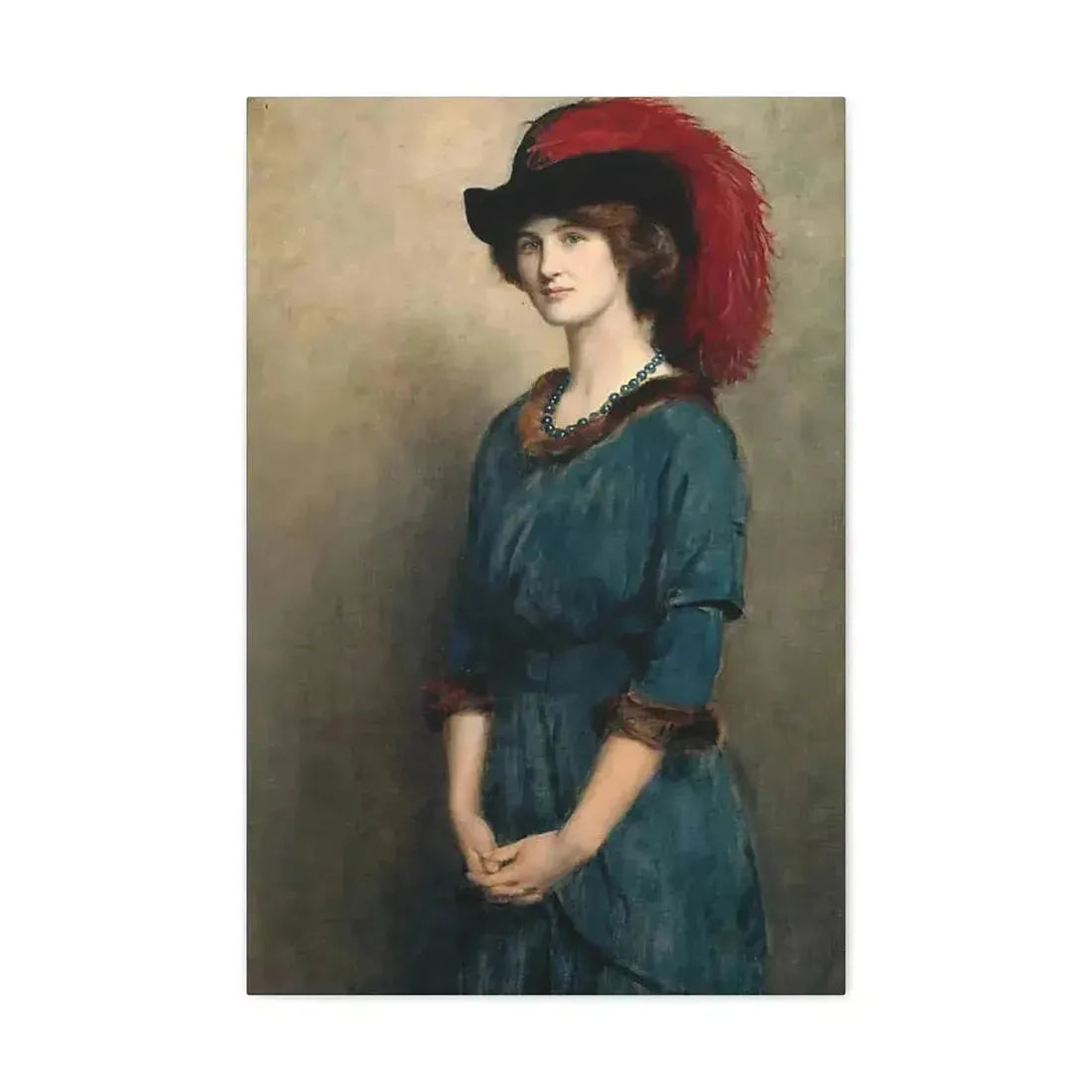 John Collier (1850-1934) Angela McInnes - 1914 - Canvas Wall Art - The Sticker Space