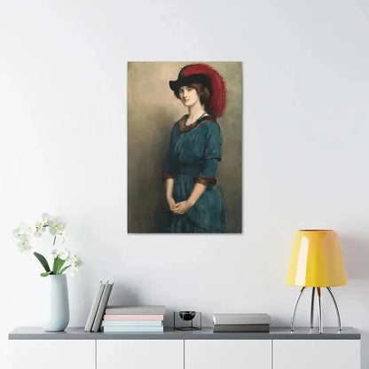 John Collier (1850-1934) Angela McInnes - 1914 - Canvas Wall Art - The Sticker Space