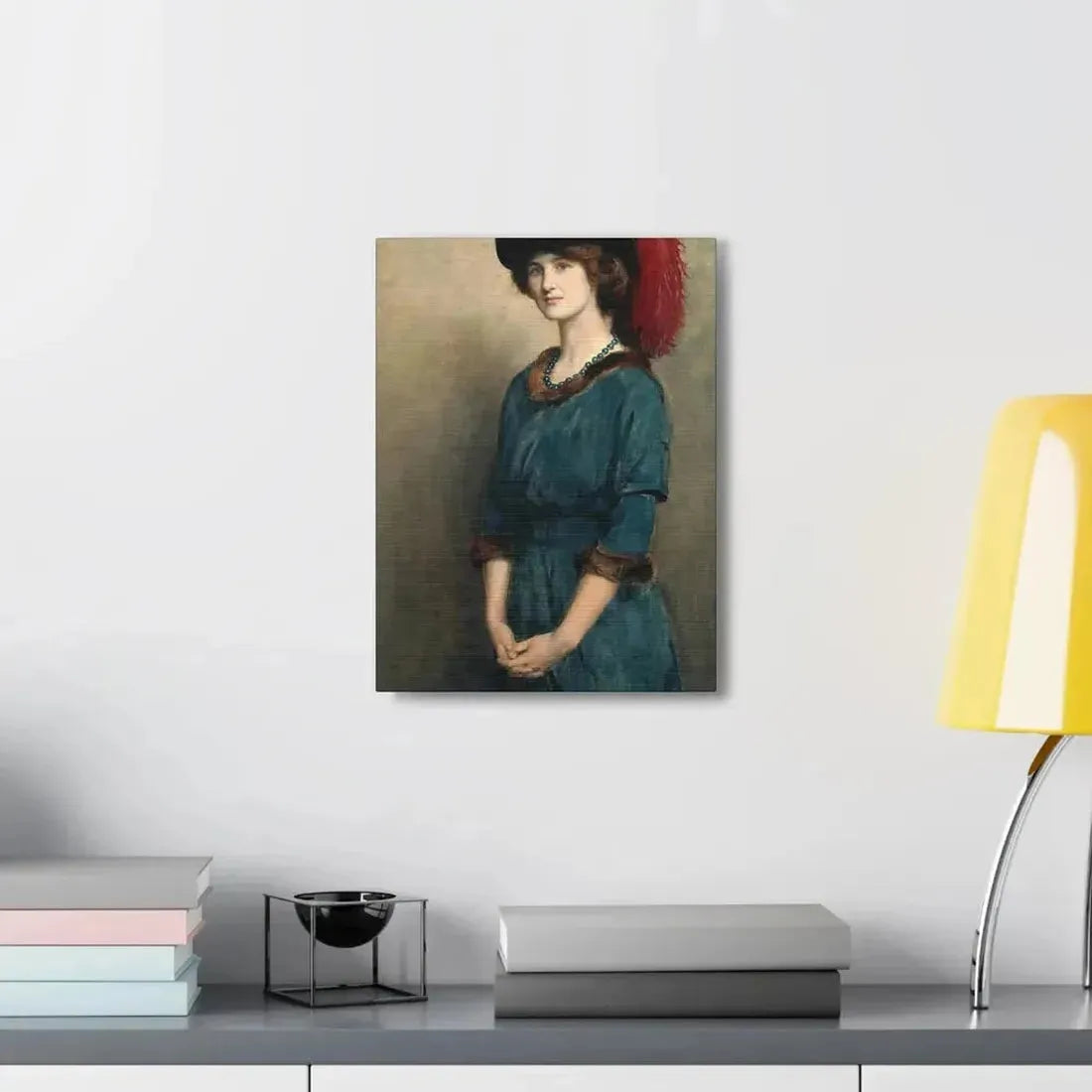 John Collier (1850-1934) Angela McInnes - 1914 - Canvas Wall Art - The Sticker Space