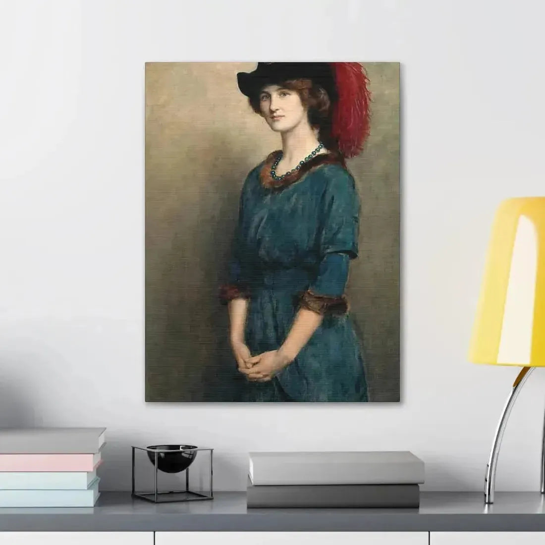 John Collier (1850-1934) Angela McInnes - 1914 - Canvas Wall Art - The Sticker Space