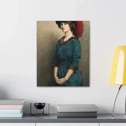 John Collier (1850-1934) Angela McInnes - 1914 - Canvas Wall Art - The Sticker Space