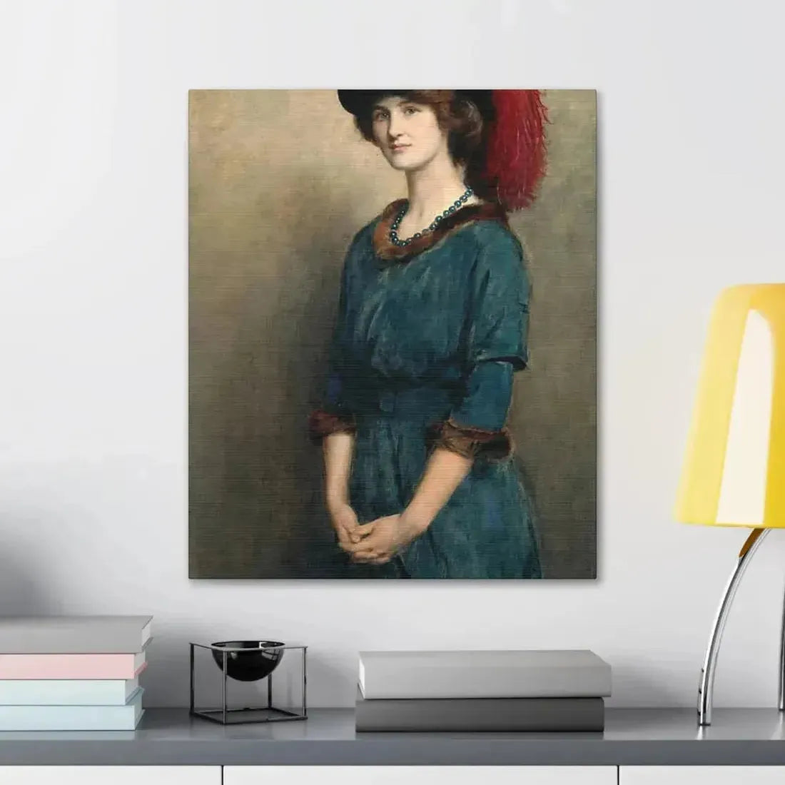 John Collier (1850-1934) Angela McInnes - 1914 - Canvas Wall Art - The Sticker Space