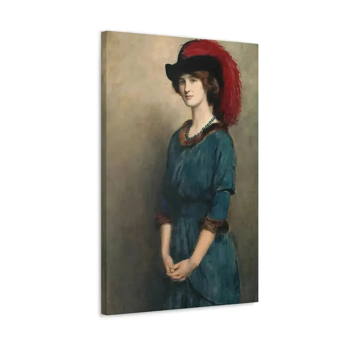 John Collier (1850-1934) Angela McInnes - 1914 - Canvas Wall Art - The Sticker Space