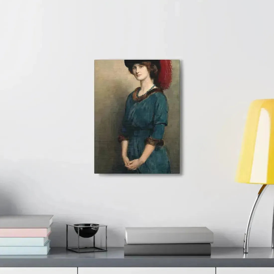 John Collier (1850-1934) Angela McInnes - 1914 - Canvas Wall Art - The Sticker Space