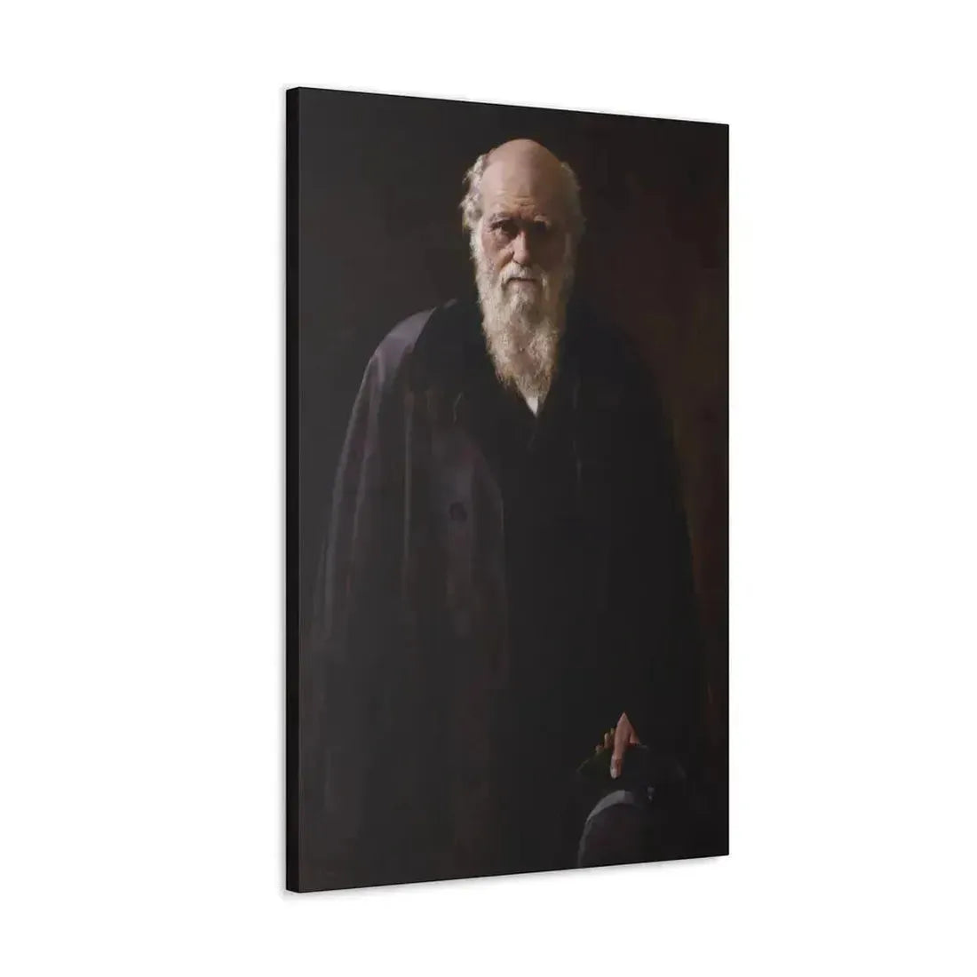 John Collier (1850-1934) Charles Robert Darwin - 1883 - Canvas Wall Art - The Sticker Space