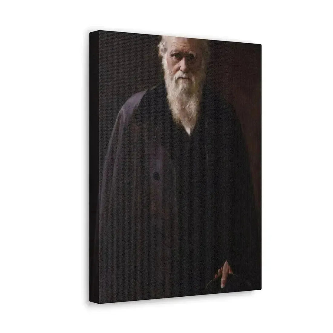 John Collier (1850-1934) Charles Robert Darwin - 1883 - Canvas Wall Art - The Sticker Space