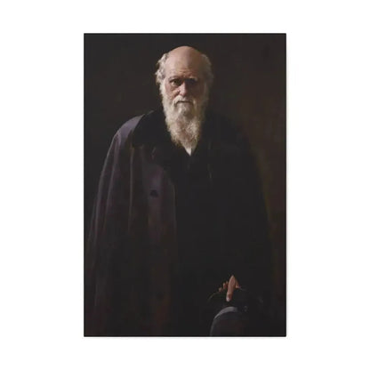 John Collier (1850-1934) Charles Robert Darwin - 1883 - Canvas Wall Art - The Sticker Space