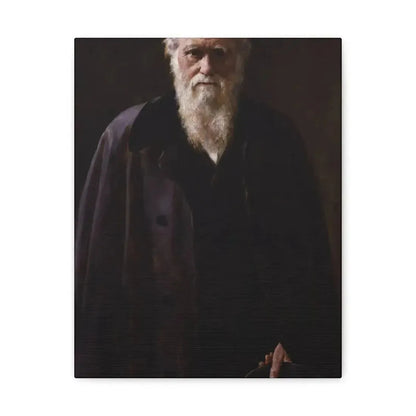 John Collier (1850-1934) Charles Robert Darwin - 1883 - Canvas Wall Art - The Sticker Space