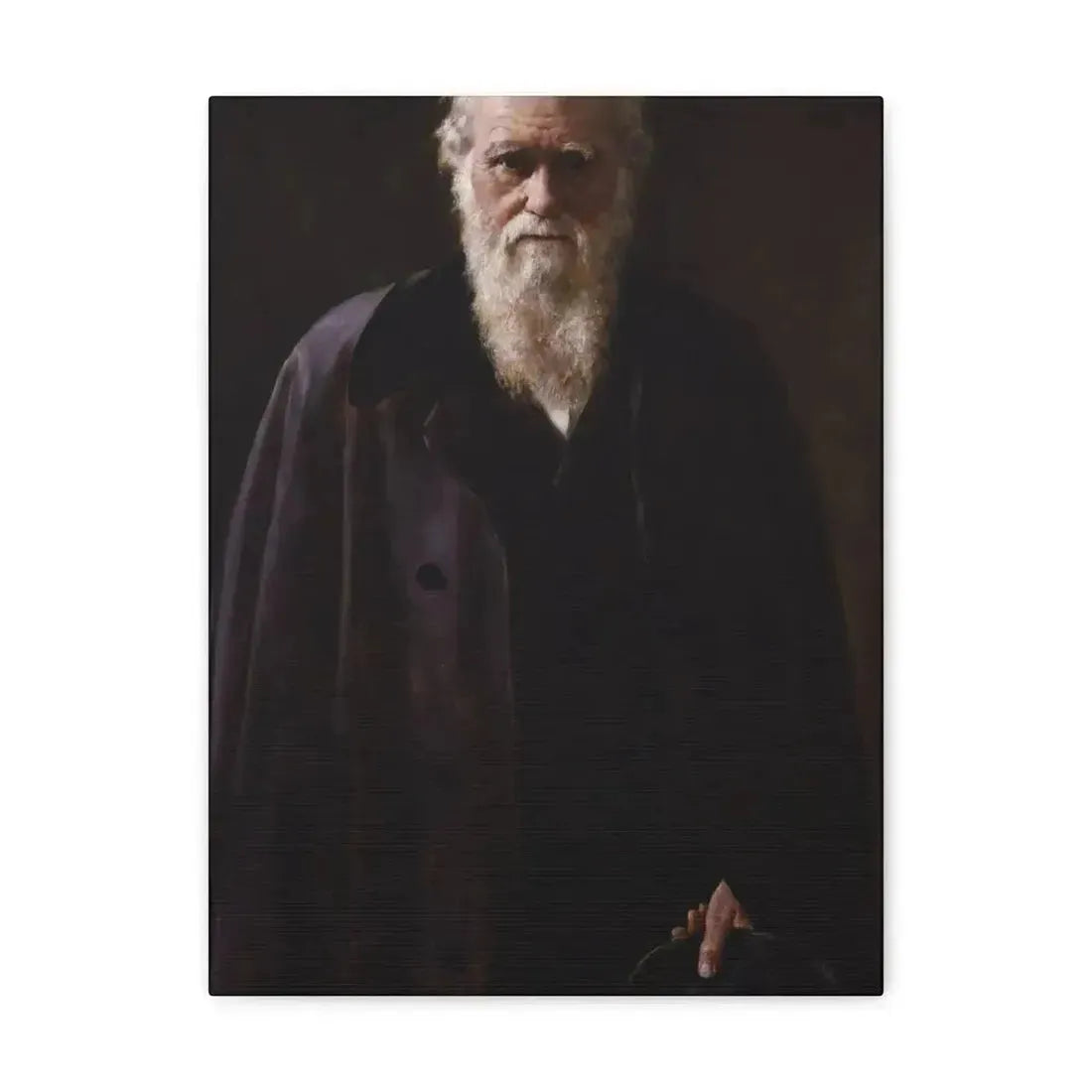 John Collier (1850-1934) Charles Robert Darwin - 1883 - Canvas Wall Art - The Sticker Space