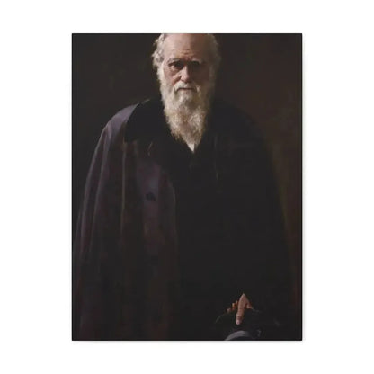 John Collier (1850-1934) Charles Robert Darwin - 1883 - Canvas Wall Art - The Sticker Space