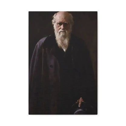 John Collier (1850-1934) Charles Robert Darwin - 1883 - Canvas Wall Art - The Sticker Space
