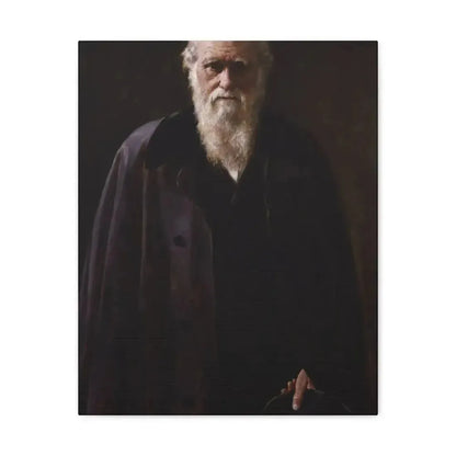 John Collier (1850-1934) Charles Robert Darwin - 1883 - Canvas Wall Art - The Sticker Space