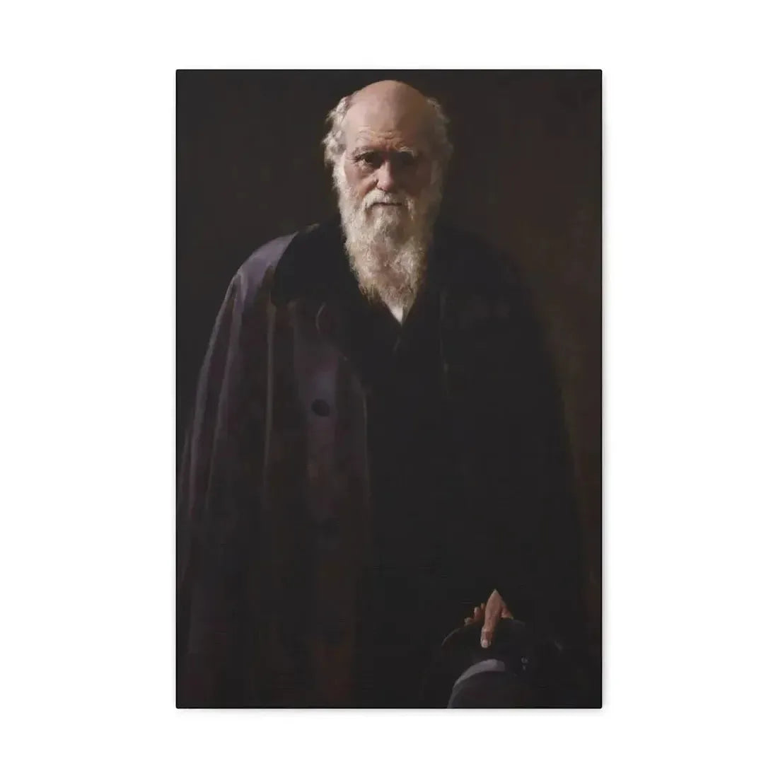 John Collier (1850-1934) Charles Robert Darwin - 1883 - Canvas Wall Art - The Sticker Space