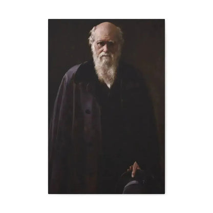 John Collier (1850-1934) Charles Robert Darwin - 1883 - Canvas Wall Art - The Sticker Space