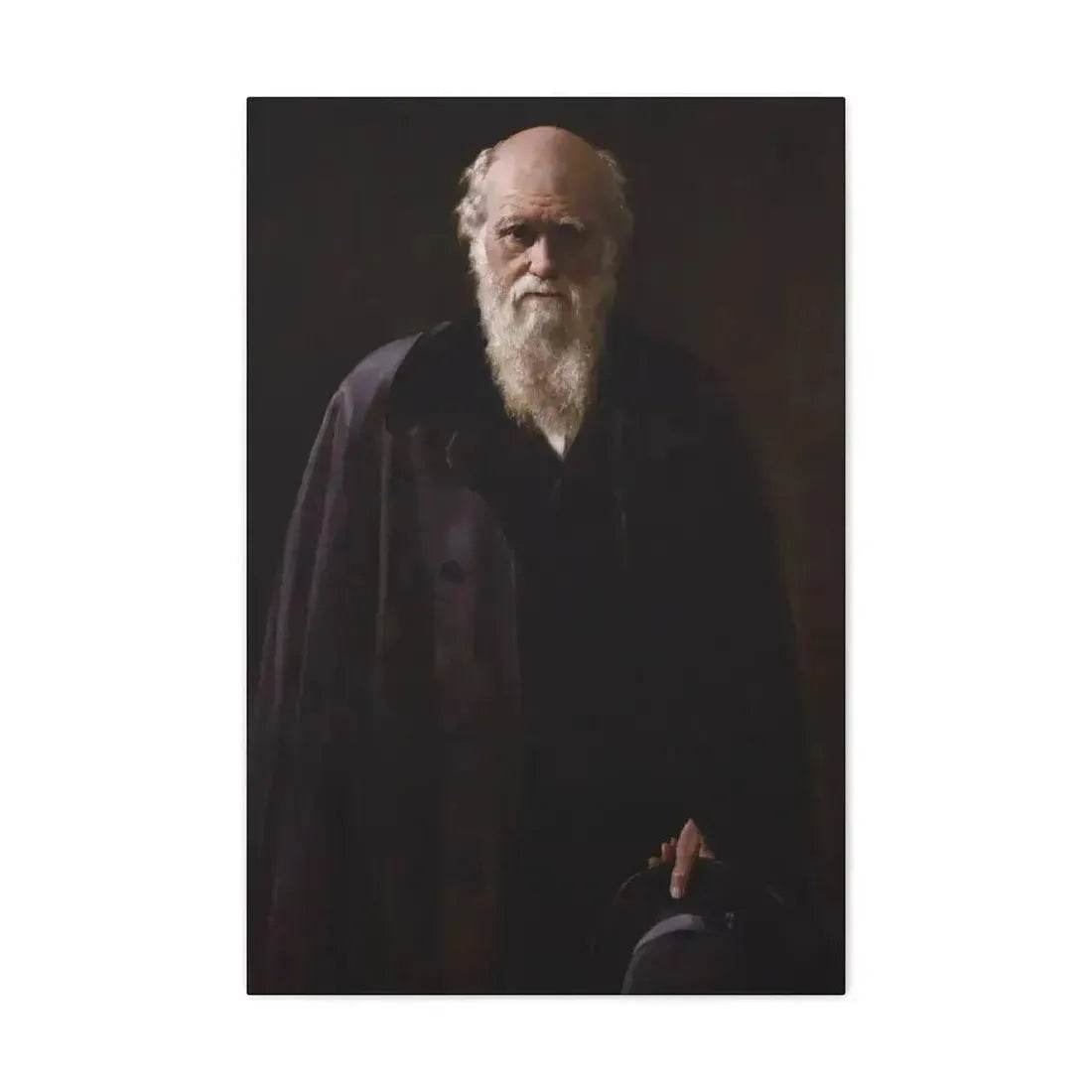 John Collier (1850-1934) Charles Robert Darwin - 1883 - Canvas Wall Art - The Sticker Space