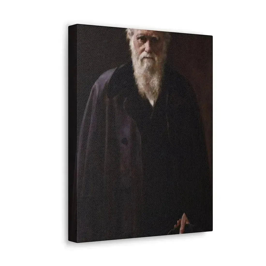John Collier (1850-1934) Charles Robert Darwin - 1883 - Canvas Wall Art - The Sticker Space