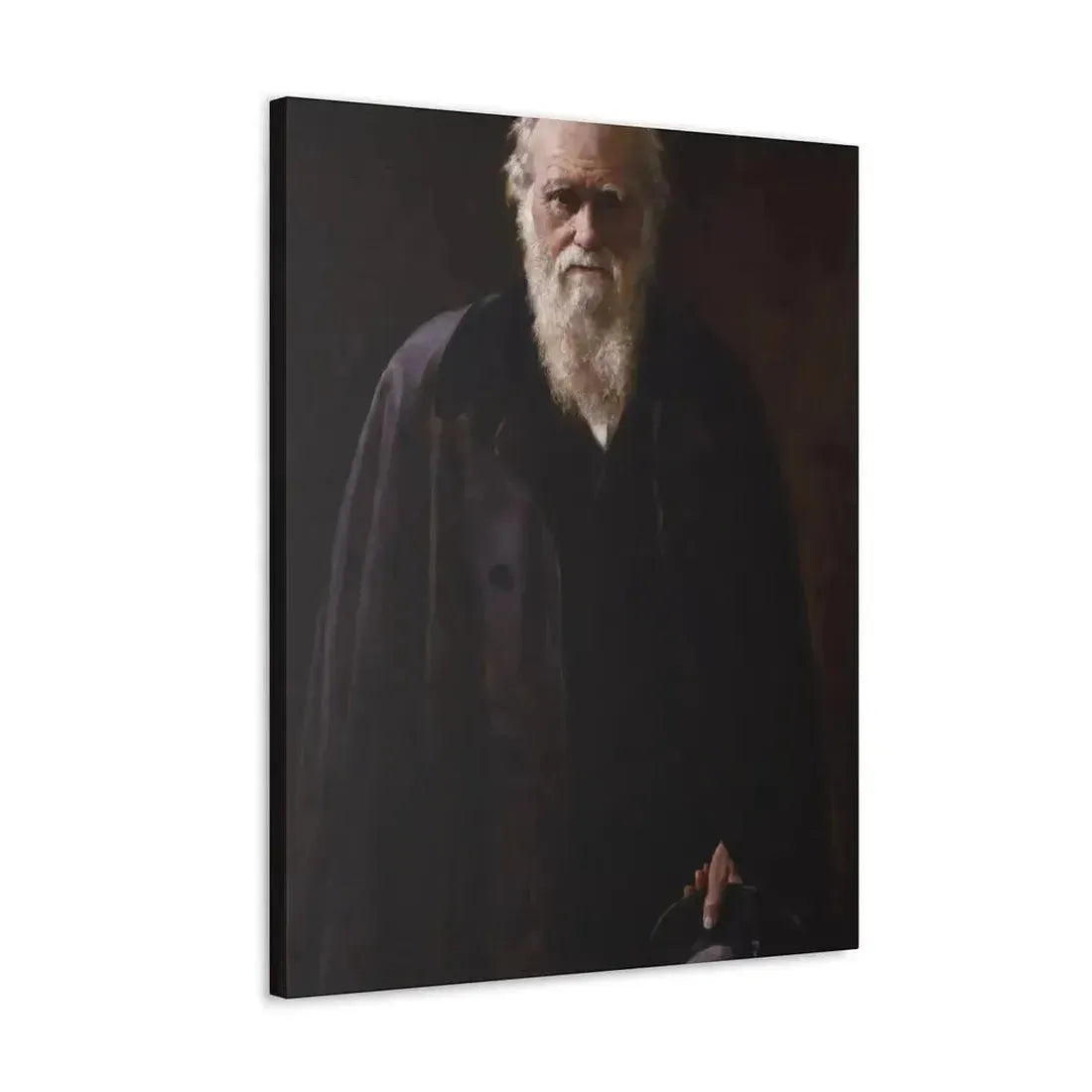 John Collier (1850-1934) Charles Robert Darwin - 1883 - Canvas Wall Art - The Sticker Space