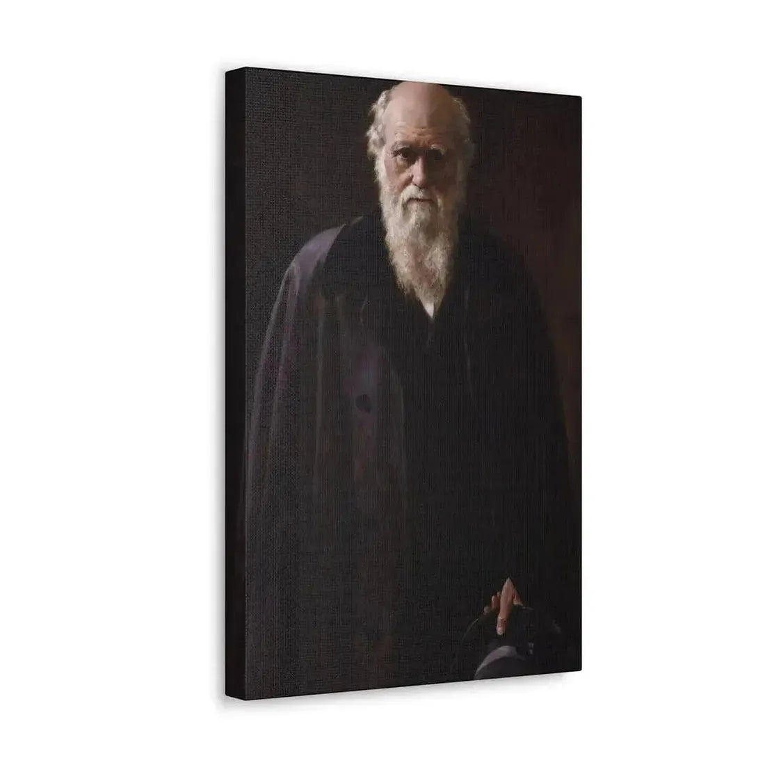 John Collier (1850-1934) Charles Robert Darwin - 1883 - Canvas Wall Art - The Sticker Space
