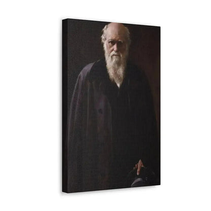 John Collier (1850-1934) Charles Robert Darwin - 1883 - Canvas Wall Art - The Sticker Space