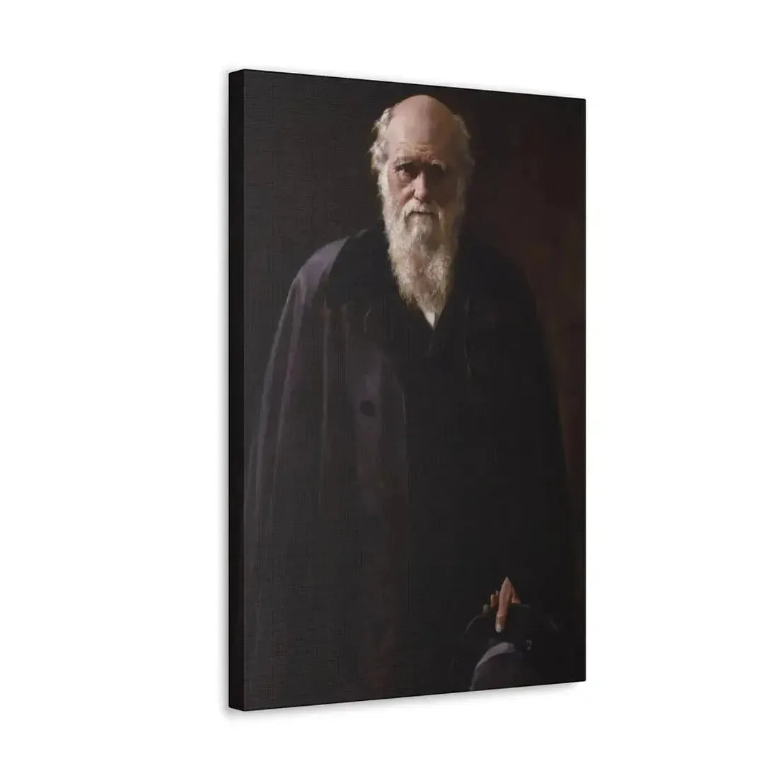 John Collier (1850-1934) Charles Robert Darwin - 1883 - Canvas Wall Art - The Sticker Space