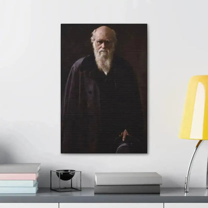 John Collier (1850-1934) Charles Robert Darwin - 1883 - Canvas Wall Art - The Sticker Space