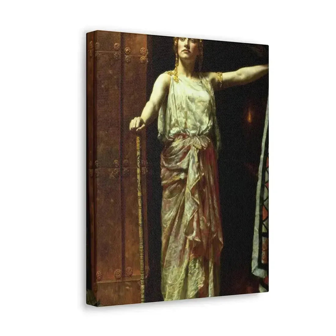 John Collier (1850-1934) Clytemnestra after the murder 1882 - Canvas Wall Art - The Sticker Space