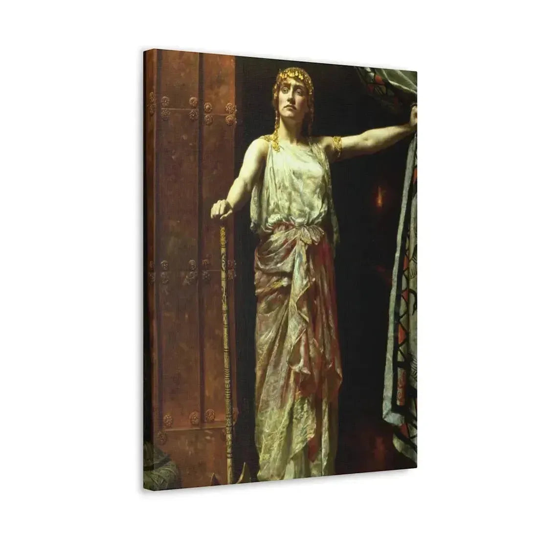 John Collier (1850-1934) Clytemnestra after the murder 1882 - Canvas Wall Art - The Sticker Space